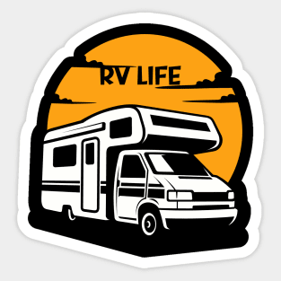 Explore in Style RV Shirt, Soft Vintage-Inspired Motorhome T-Shirt, Great Gift for Wanderlust Spirits, Unique Nomad Gift Sticker